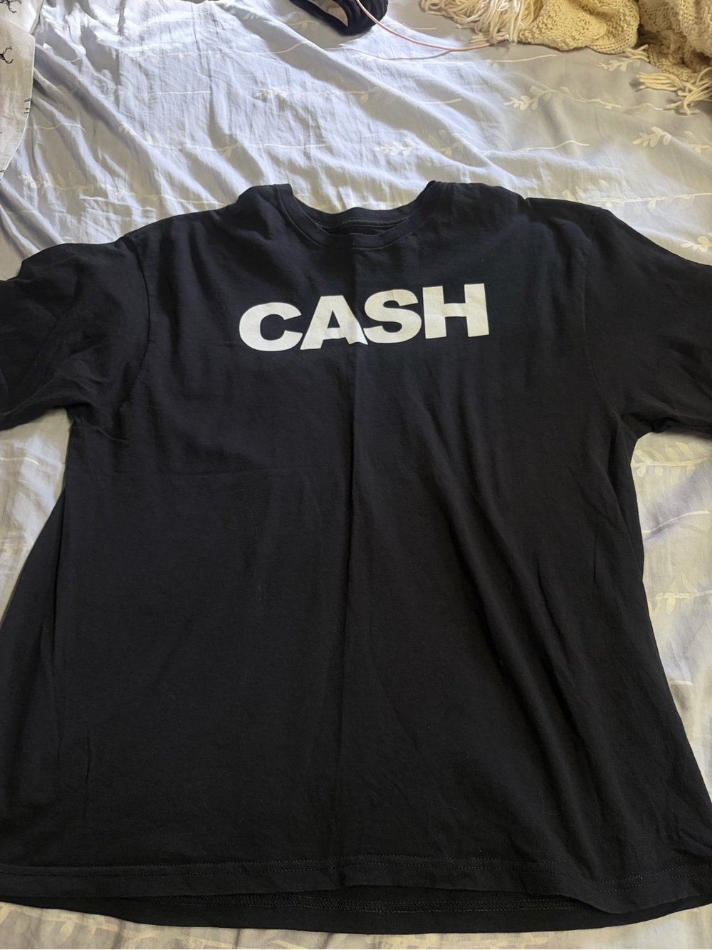 Zion Rootswear Johnny Cash Boxy Fit Graphic Band T-shirt Size XXL Black